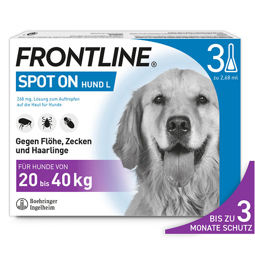 FRONTLINE Spot on H 40 L&ouml;sung f.Hunde