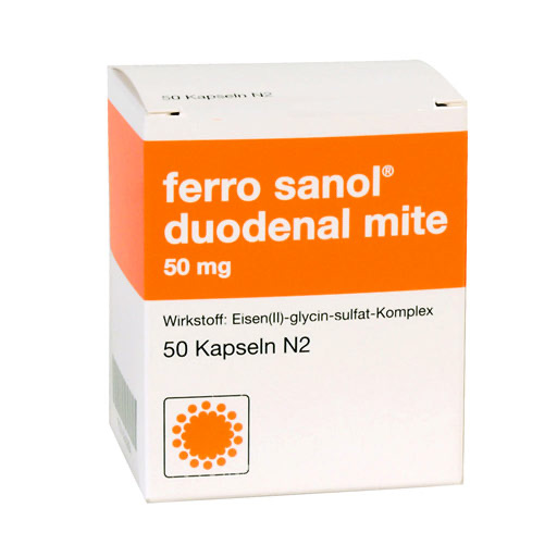 FERRO SANOL duodenal mite 50 mg magensaftr.Hartk.