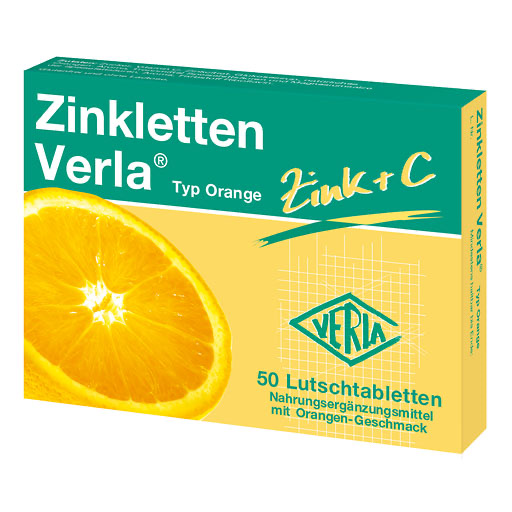ZINKLETTEN Verla Orange Lutschtabletten