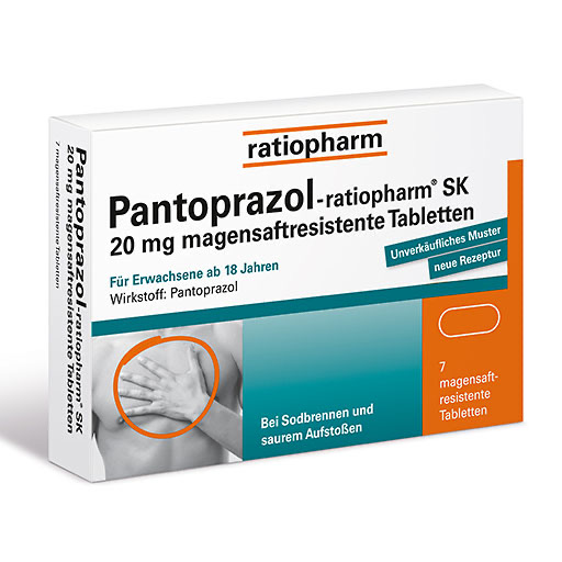 PANTOPRAZOL-ratiopharm SK 20 mg magensaftres.Tabl.