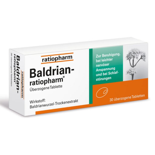 BALDRIAN-RATIOPHARM &uuml;berzogene Tabletten