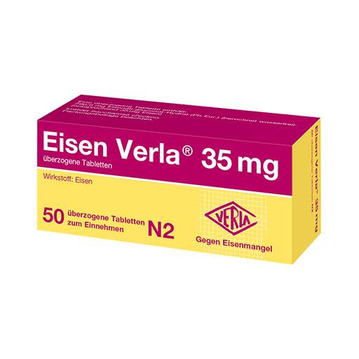 EISEN VERLA 35 mg &uuml;berzogene Tabletten