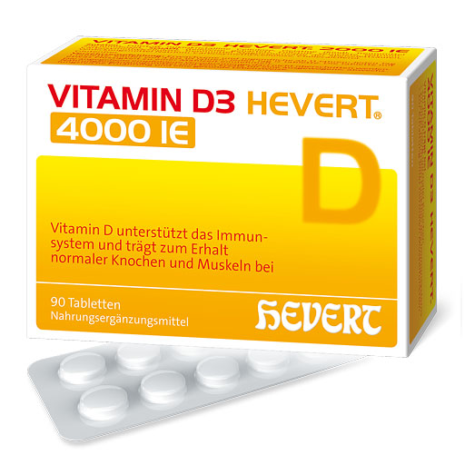 VITAMIN D3 HEVERT 4000 I.E. Tabletten