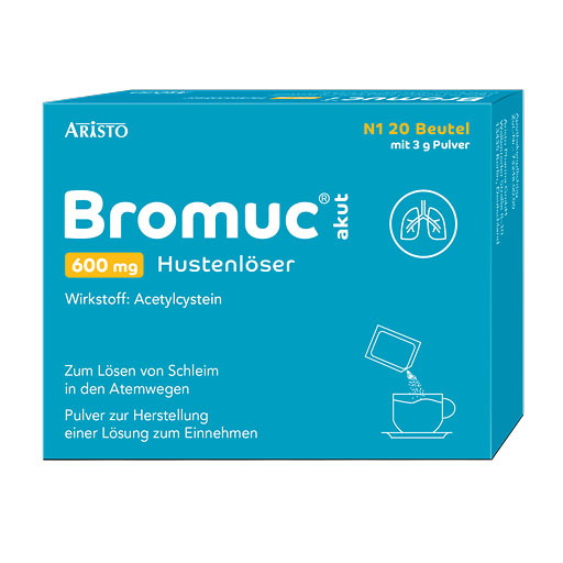 BROMUC akut 600 mg Hustenl&ouml;ser Plv.z.H.e.L.z.Einn.