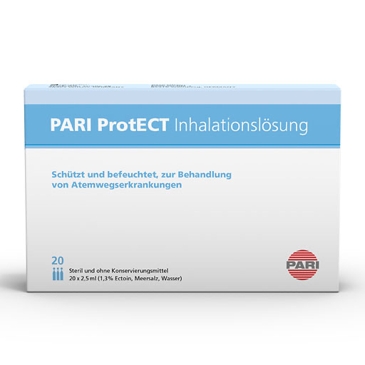 PARI ProtECT Inhalationsl&ouml;sung mit Ectoin Ampullen
