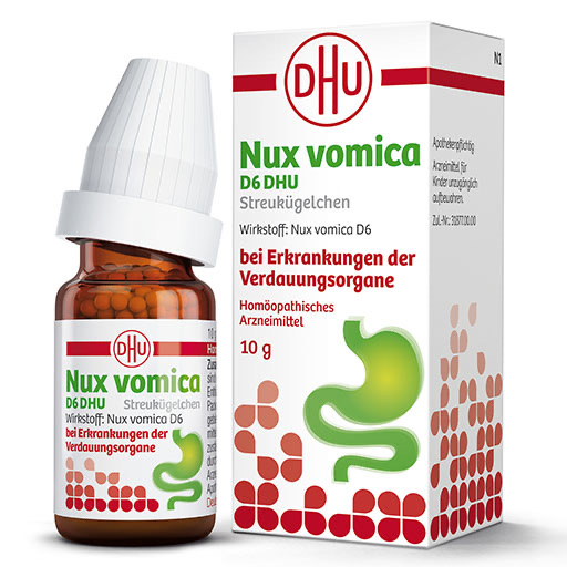NUX VOMICA D 6 DHU Glob.bei Erkr.d.Verdauungsorg.