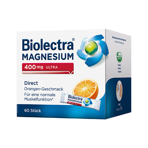BIOLECTRA Magnesium 400 mg ultra Direct Orange