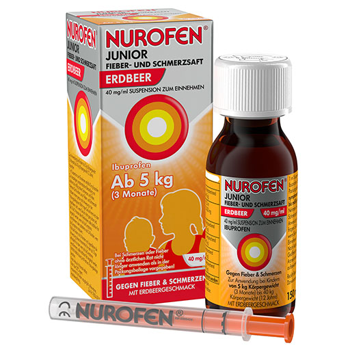 NUROFEN Junior Fieber-u.Schmerzsaft Erdbe.40 mg/ml