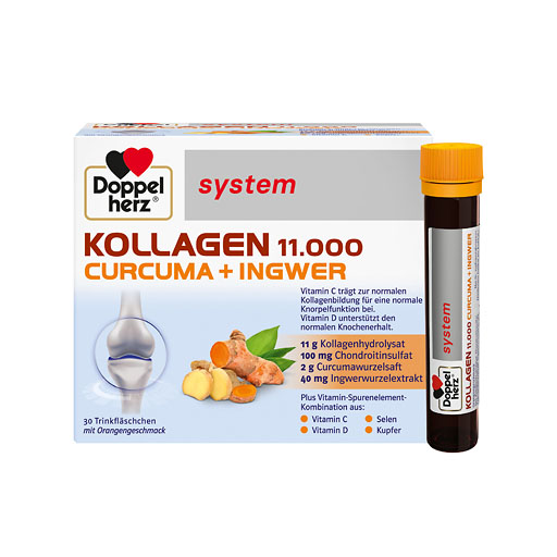 DOPPELHERZ Kollagen 11.000 Curcuma+Ingw.system TRA