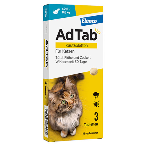 ADTAB 48 mg Kautabletten f&uuml;r Katzen >2-8 kg
